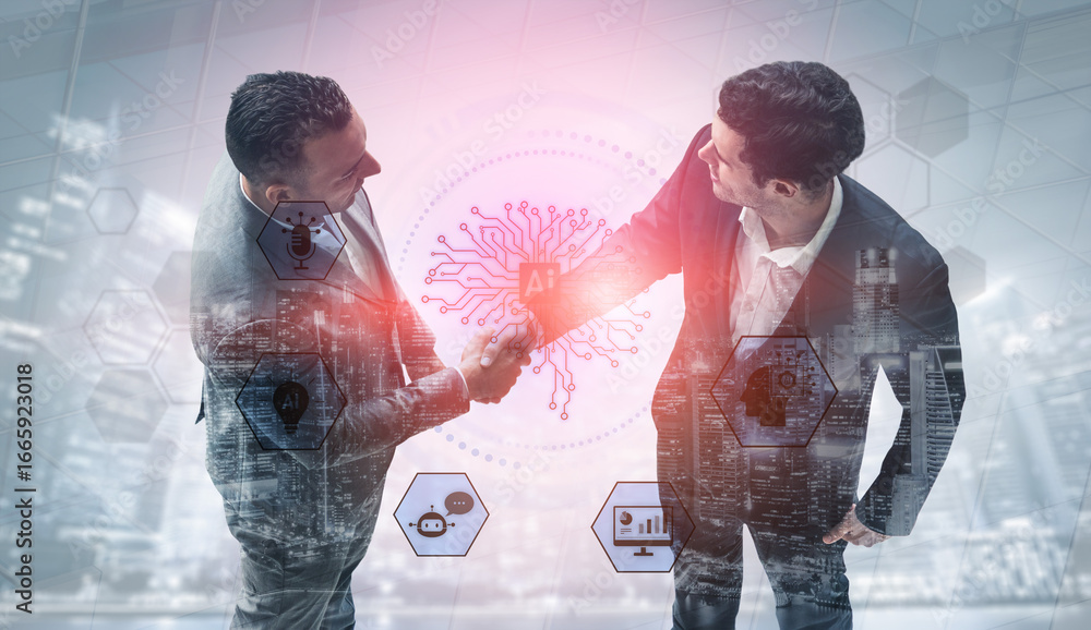Poster ai integration into systems including speech, chatbot, analytics, automation, and digital intelligen