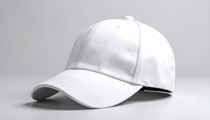 Showcase your brand with this clean white baseball cap mockup for your next product launch campaign