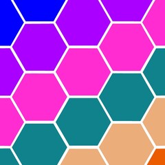 abstract background with hexagons