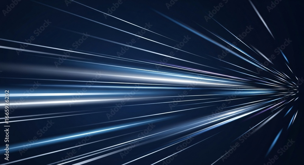 Poster dynamic abstract light streaks propel forward in deep space