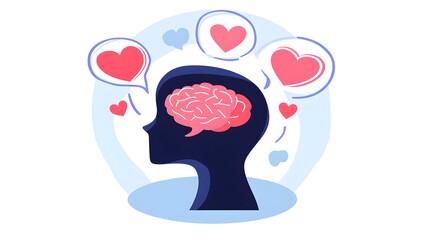 Loving Brain Illustration