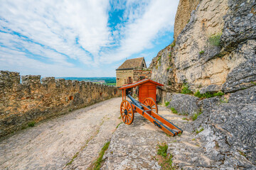 Fortress  Sumeg or Sümeg castle in Hungary near balaton lake in Sumeg