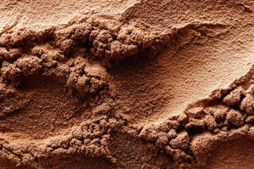 Obraz premium Brown powder texture, uneven surface