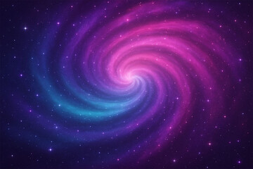 Abstract swirling nebula colors with pixelated effect