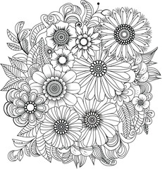 Abstract geometric composition with vibrant color palette and bold typography