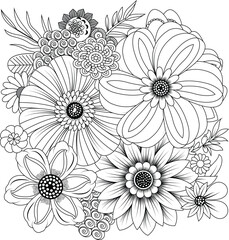 Abstract geometric shapes with vibrant color palette and text elements