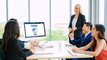 Customer feedback and review analysis by modish computer software for corporate business