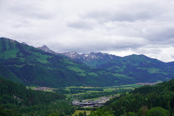 mountain landscape in the alps, Switzerland