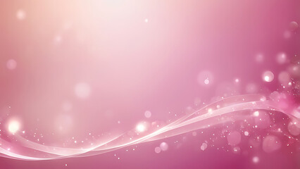 Obraz premium Elegant Pink Bokeh Light Background with Clean Flowing Blur, AI