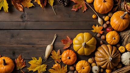 Thanksgiving background. Autumn harvest