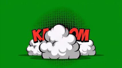 Comic explosion graphic design - Powered by Adobe