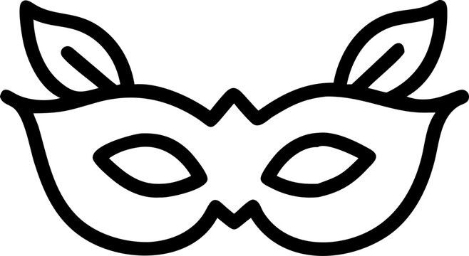 Elegant christmas masquerade ball invitation with festive masks and gowns isolated on white background isolated on transparent background