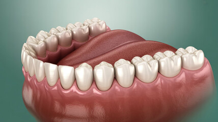 Fototapeta premium Healthy Human Teeth Gums and Mouth Anatomy