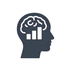 Brain Statistics Icon