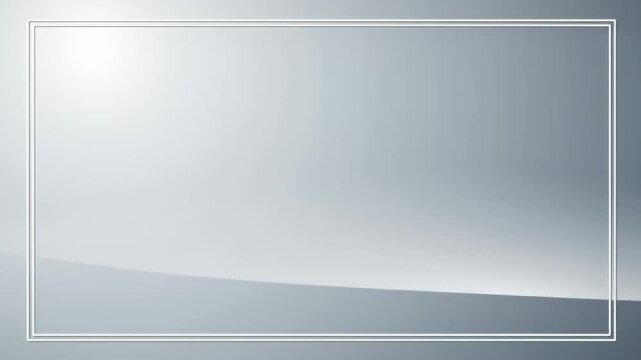 Light gray gradient framed by a white border with a reflective white light