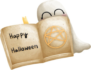 little ghost and book