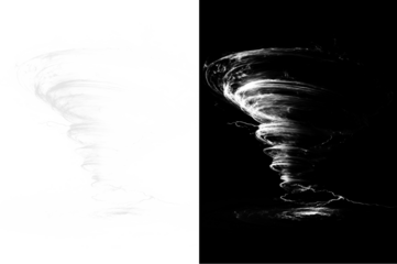 Tornado whirlwind swirl Png with glowing neon light, vibrant spinning vortex, sparkling flare beams, dynamic hurricane wind, bright shining particles, and transparent motion.