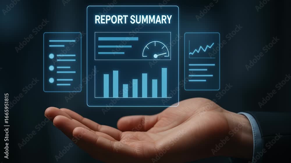 Poster smart factory predictive maintenance technology delivers detailed report summary and data analysis c