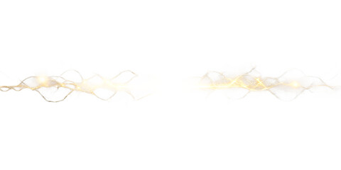 Isolated electric glow sparkle on transparent background