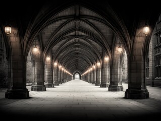 Obraz premium Stone Arches and Dark Shadows