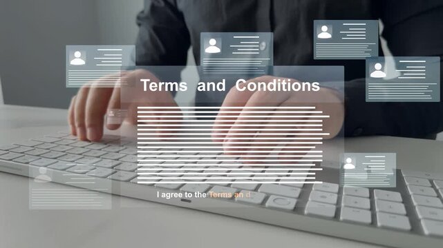 Legal terms and conditions for employers, covering contracts, policies, compliance, rights, and workplace responsibilities in a professional corporate context.