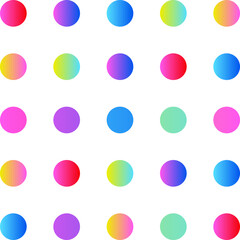colorful circle gradient pattern design element
