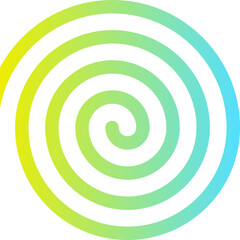 abstract spiral gradient element