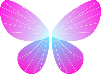 gradient butterfly design element