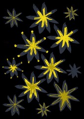 seamless background with flowers