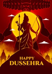 Happy dussehra celebration post design