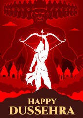 Happy dussehra celebration post design