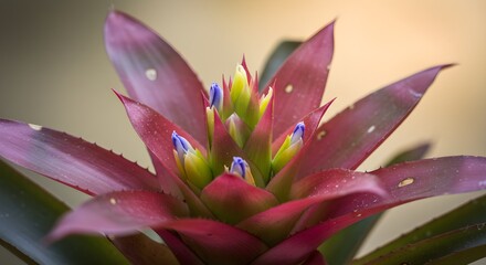 Fototapeta premium Closeup bromeliad flower