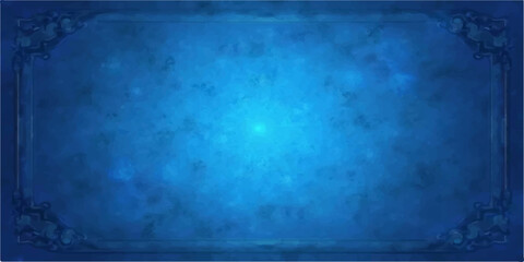 A textured blue grunge background with a vintage film strip pattern and an aged, dirty wall surface