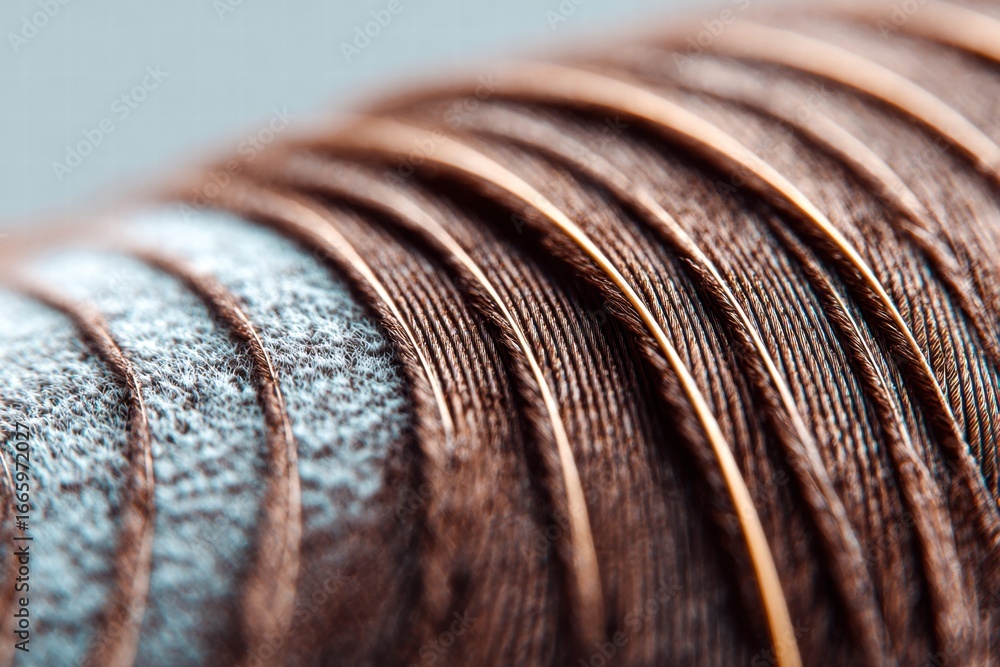 Poster this macro photograph shows a detailed texture with elegant brown lines and soft shadows.