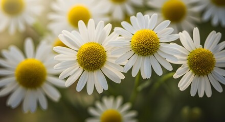 Obraz premium White daisies close up