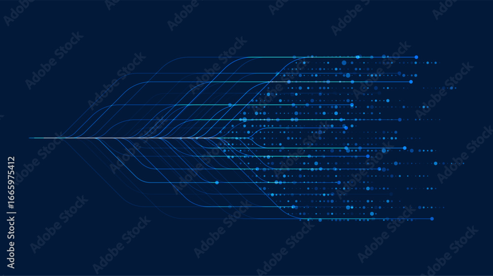 Aufkleber big data visualization. social network, financial analysis of complex databases. data mining. vector