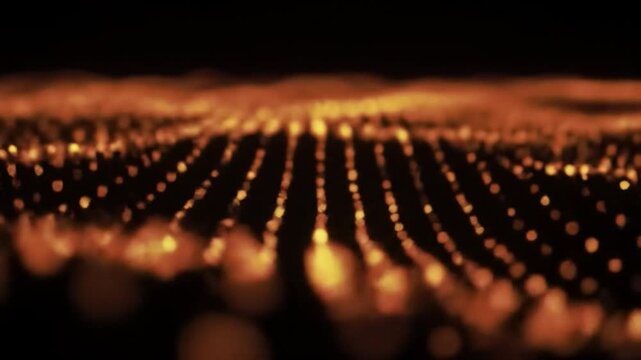 Abstract glowing points background pattern