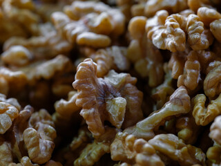 organic walnuts at market