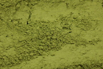 green tea powder background