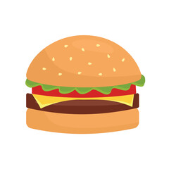 Realistic burger. Beef burger. Chicken burger. Hamburger. Fast food illustration. Cheese hamburger.