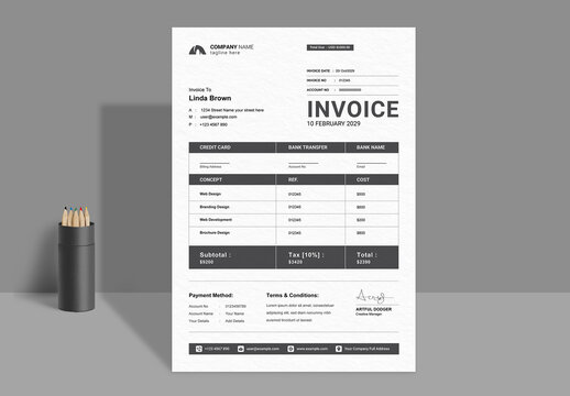 Creative Invoice Layout