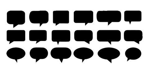 Speech bubble collection. Set of speech bubble. Speech bubble comic sign. Speech bubbles isolated on white background.