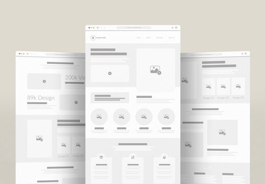 Wireframe Template Layout