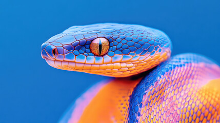 Fototapeta premium Organic Smooth Snake Shape With Minimalist Elegance