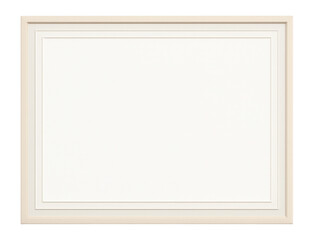 Minimalist border with clean lines and neutral colors