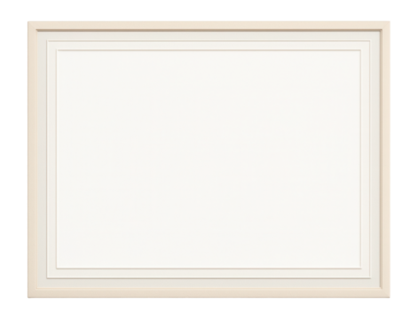 Minimalist border with clean lines and neutral colors