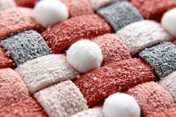 Mixed Cereal Squares with Spherical Treats Macro Image