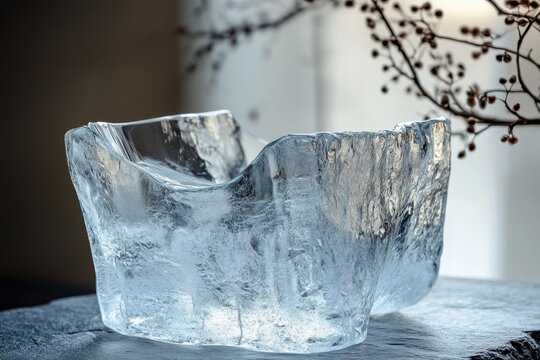 Verre glass raw transparence produit fini design origine mati&egrave;re brute coupe glace