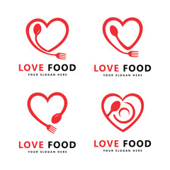 Love Food Logo Set