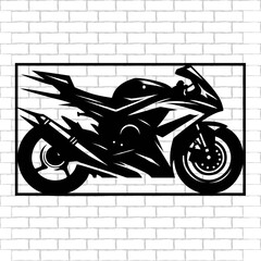 motor sport wall decoration laser cut.eps